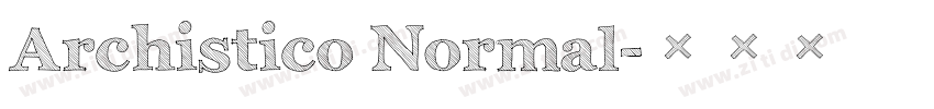 Archistico Normal字体转换
